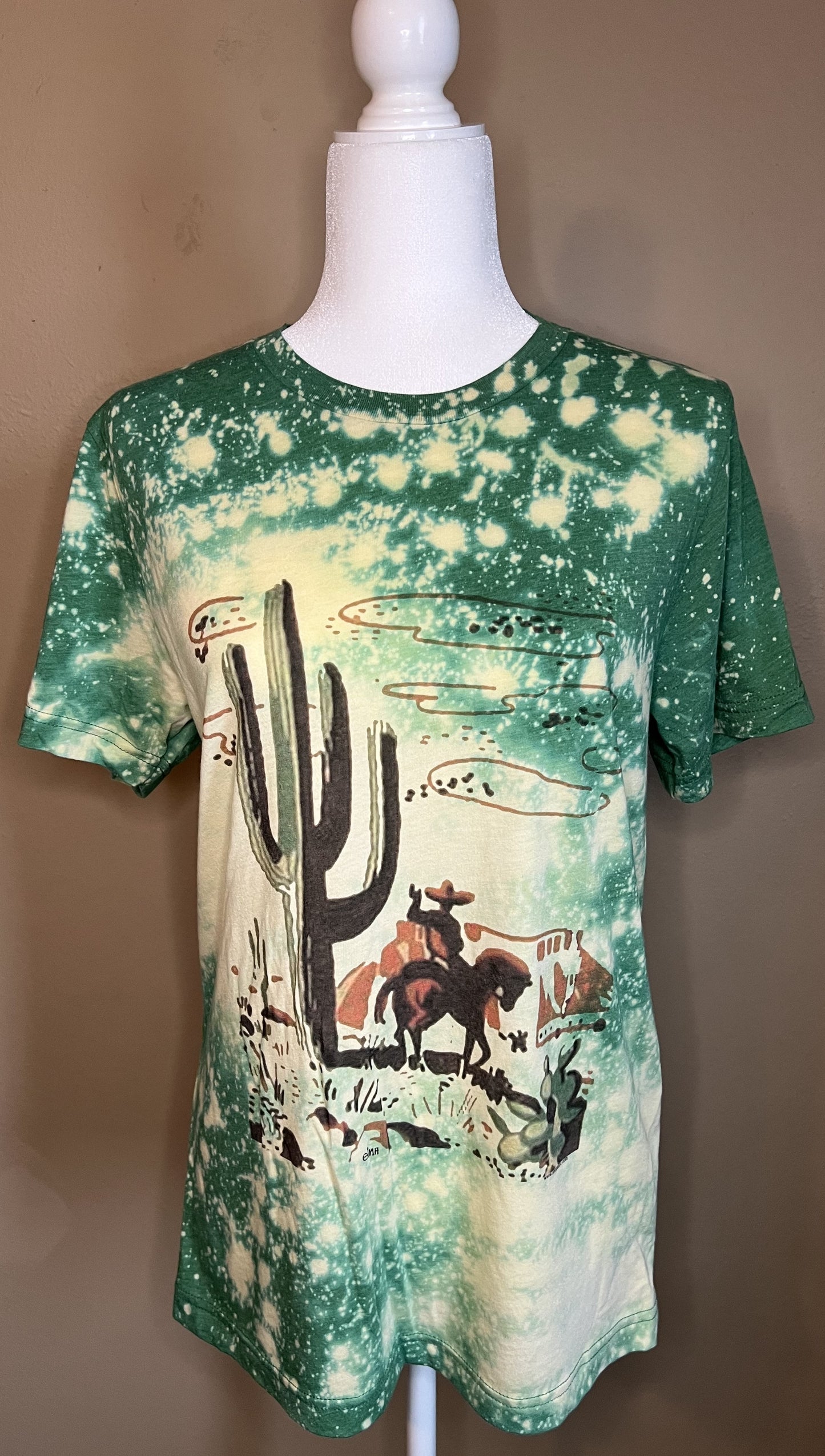Cactus & Cowboy Matchbook Bleached Tee