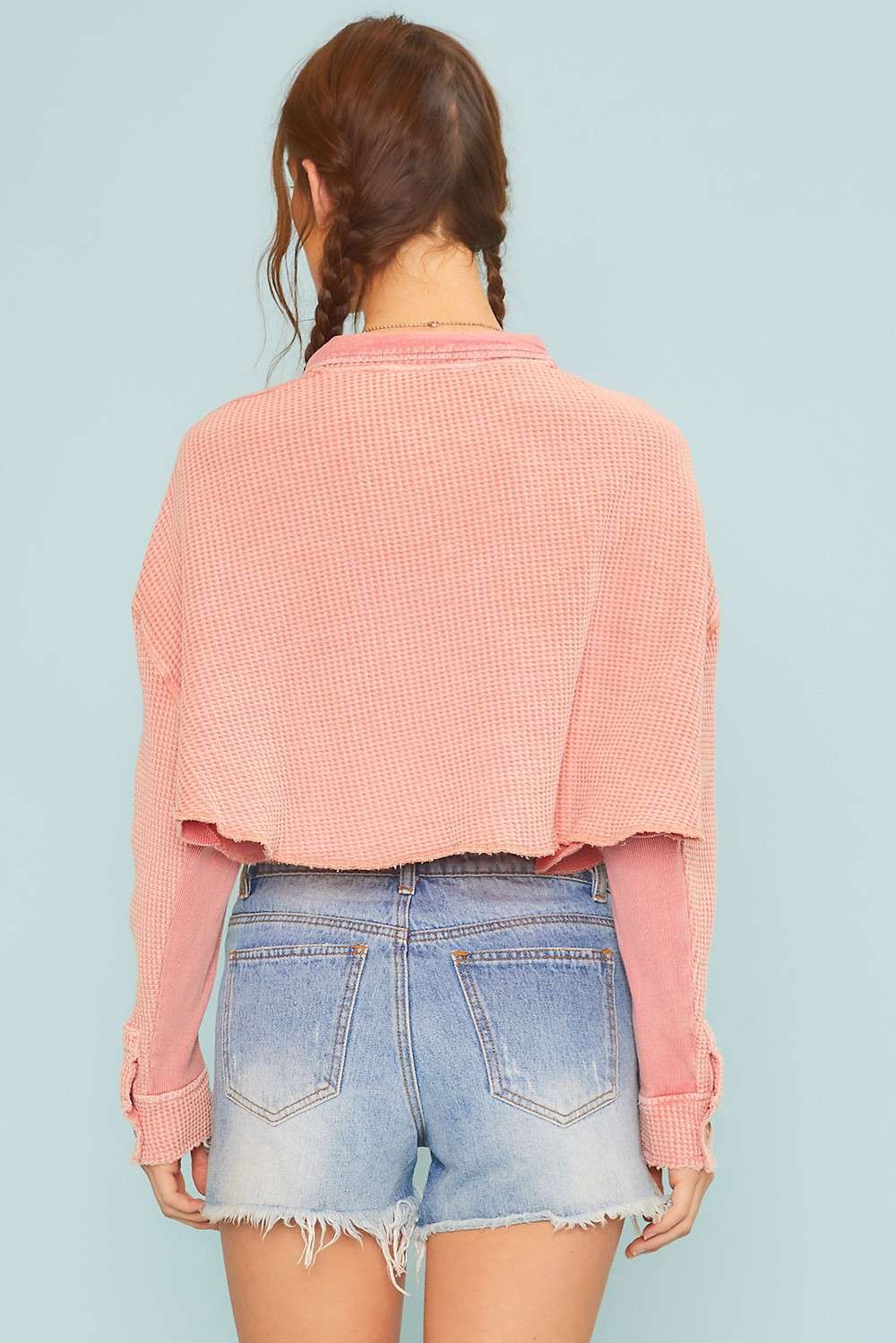 Waffle Knit Crop Top
